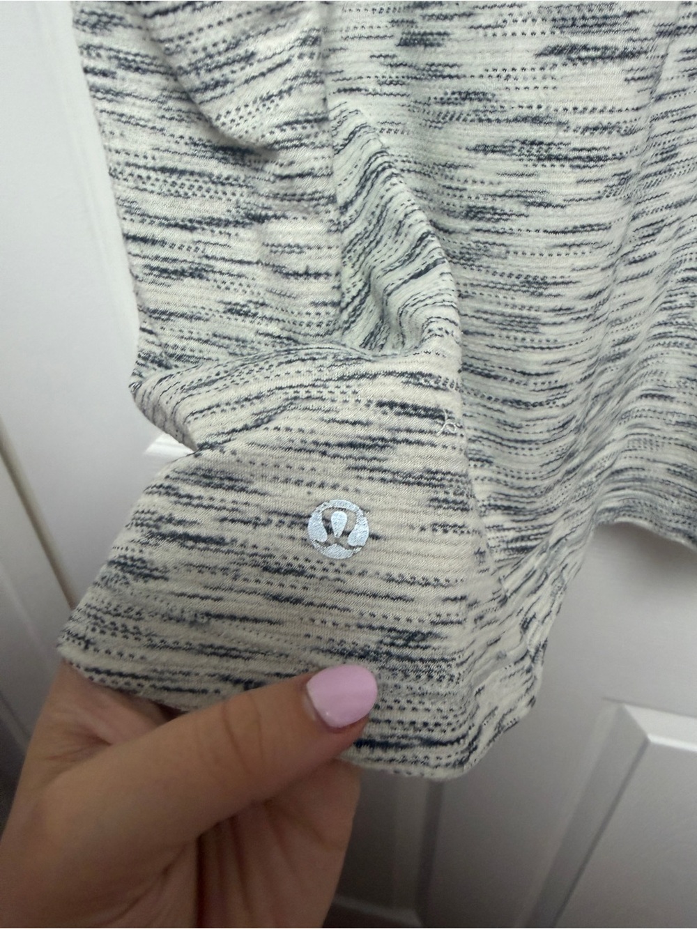 Lululemon Cardio Squad Tank II - Tiger Space Dye Black White - Picture 6 of 6